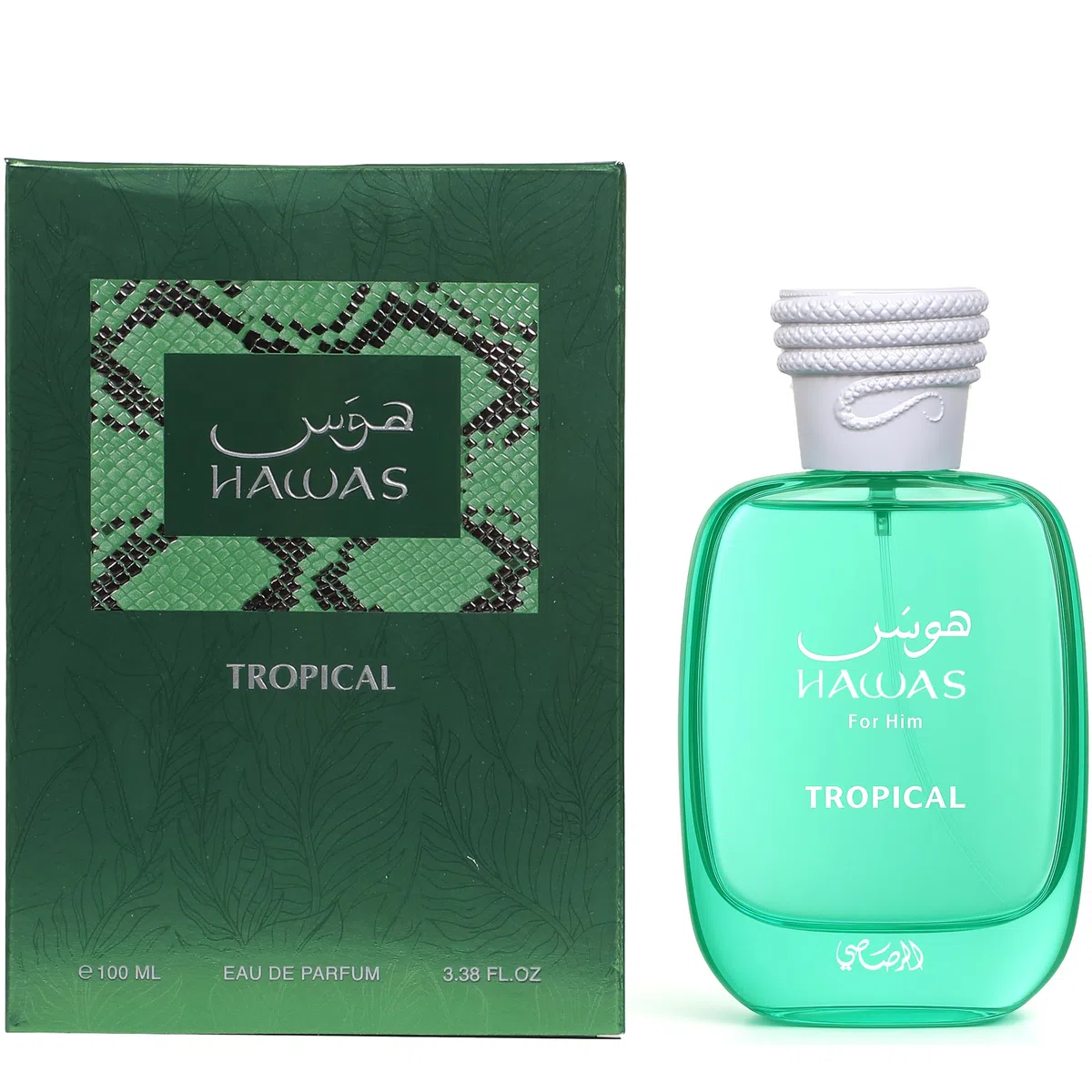 Rasasi Hawas Tropical - Fruity, Aromatic, Woody, Fresh - Eau de Parfum for Men, 100 ml