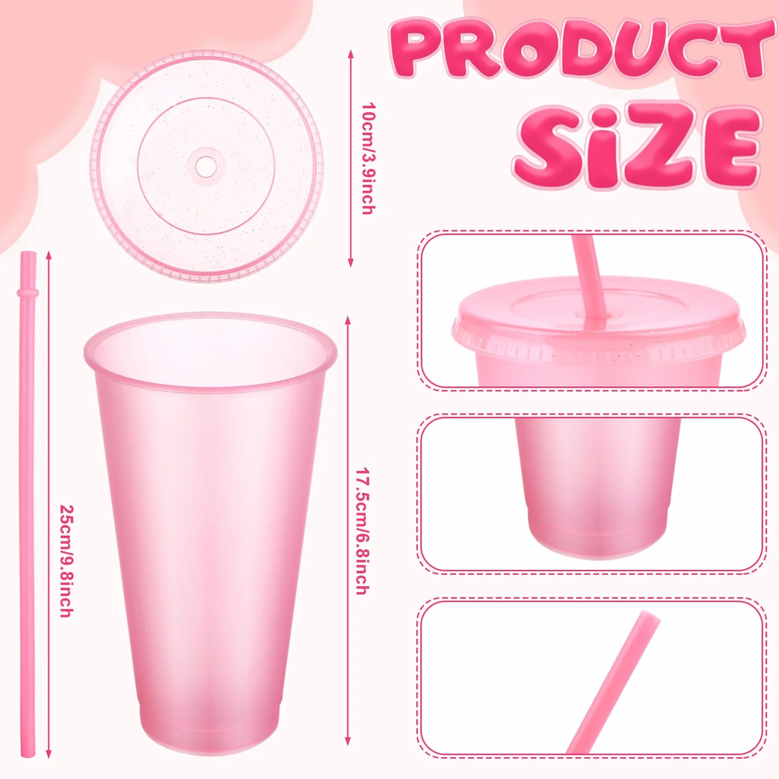 30-teiliges Party-Set, Pyjama, Mädchen, Geschenk, 6 niedliche Haargummis für Frauen, 6 Spa, Schlafmasken aus Plüsch, Rosa, 6 wiederverwendbare Paillettenbecher, 6 Make-up-Stirnbänder, 6
