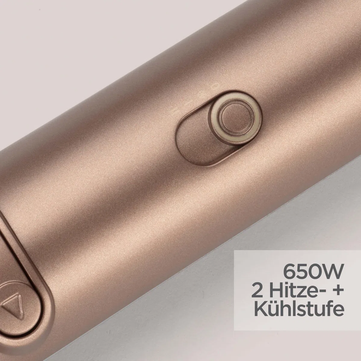 BaByliss Big Hair Dual Rotierende Warmluftbürste – Ionen-Technologie mit Anti-Frizz, 50mm & 40mm Aufsätze, 2 Rotationsrichtungen, 2 Temperatureinstellungen + Kaltstufenschalter, champagner, AS952E