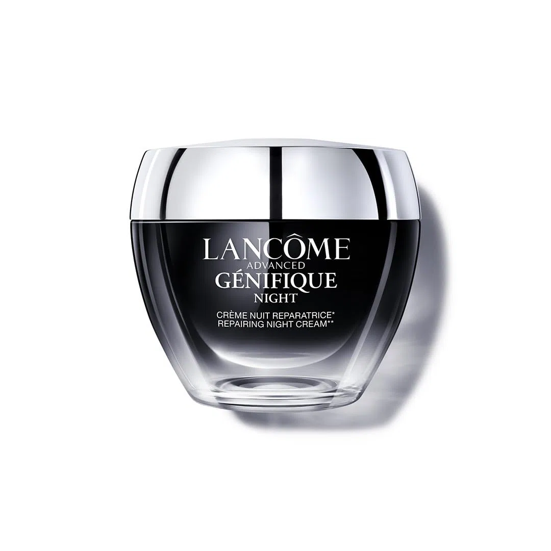 Lancôme Advanced Génifique Nuit Nachtcreme, intensive Regeneration der Hautschutzbarriere und tiefenwirksame Feuchtigkeitspflege über Nacht, für ein strahlend jugendliches Hautbild, 50ml