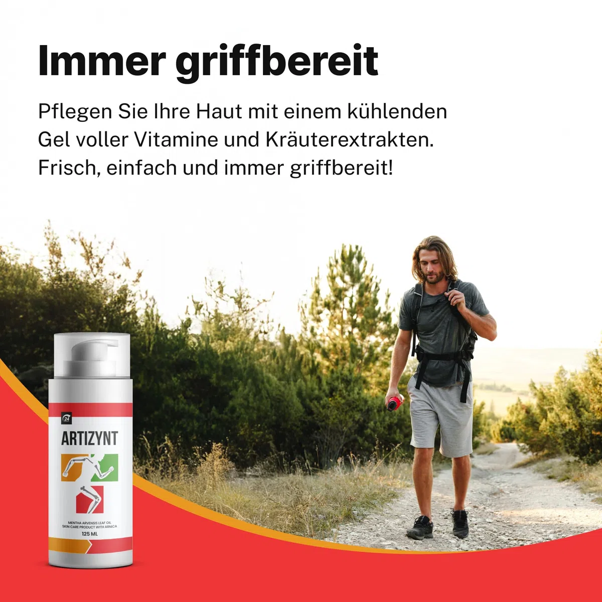 Hautpflegecreme mit Mentha Arvensis Blattöl und Arnika, 125 ml (2+1 Gratis)