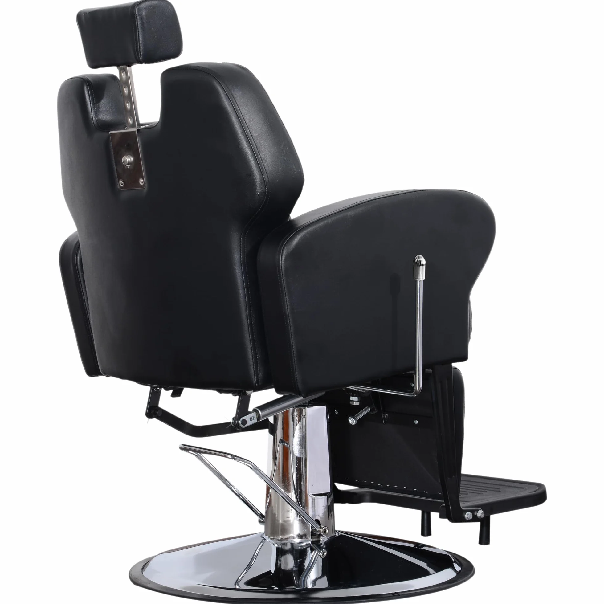 Barberpub Friseurstuhl 360° Drehbar Höhenverstellbar Hydraulikpumpe Kunstleder 8907BK