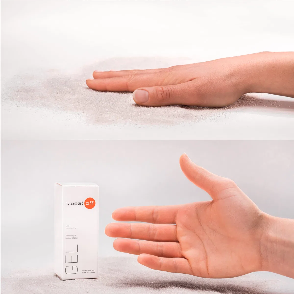 SWEAT-OFF Antitranspirant Gel 30ml | Gel gegen Handschweiß und Fußgeruch | Antiperspirant für Hände & Füße