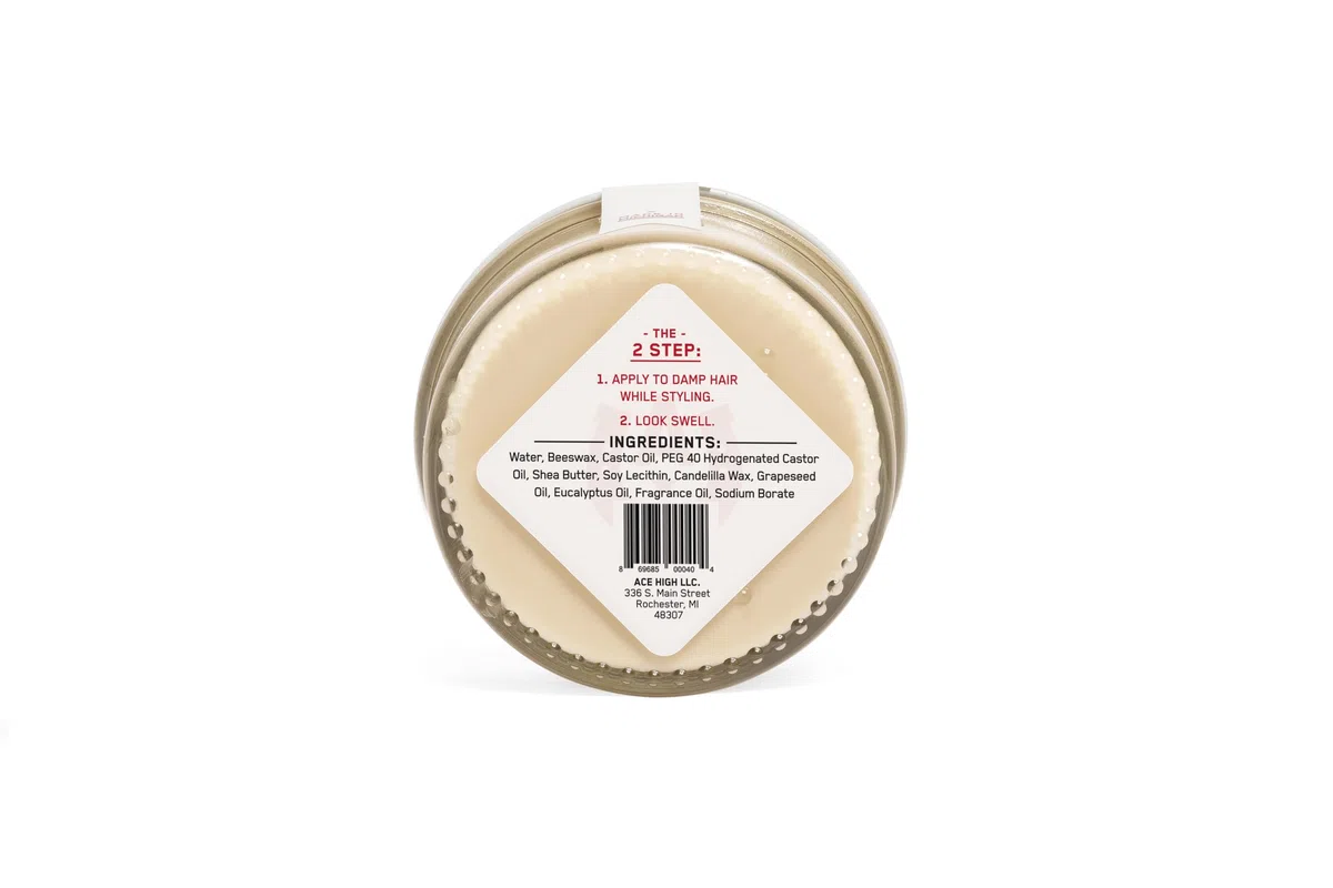 VGOSITE Ace High Pomade, starker Halt, natürlicher Glanz, auf Wasserbasis, handgefertigt, 113 g