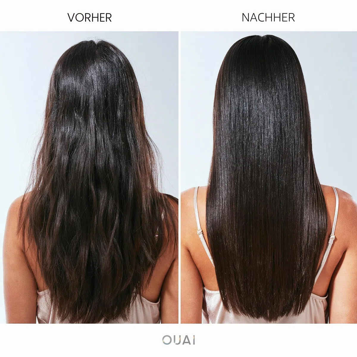 OUAI Hair Gloss – Glanzbehandlung für die Dusche mit Frizz-Kontrolle – Hitzeschutz-Haarglaze mit Hyaluronsäure, Reiswasser + Panthenol – frei von Parabenen, Phthalaten & Sulfaten (177 ml)