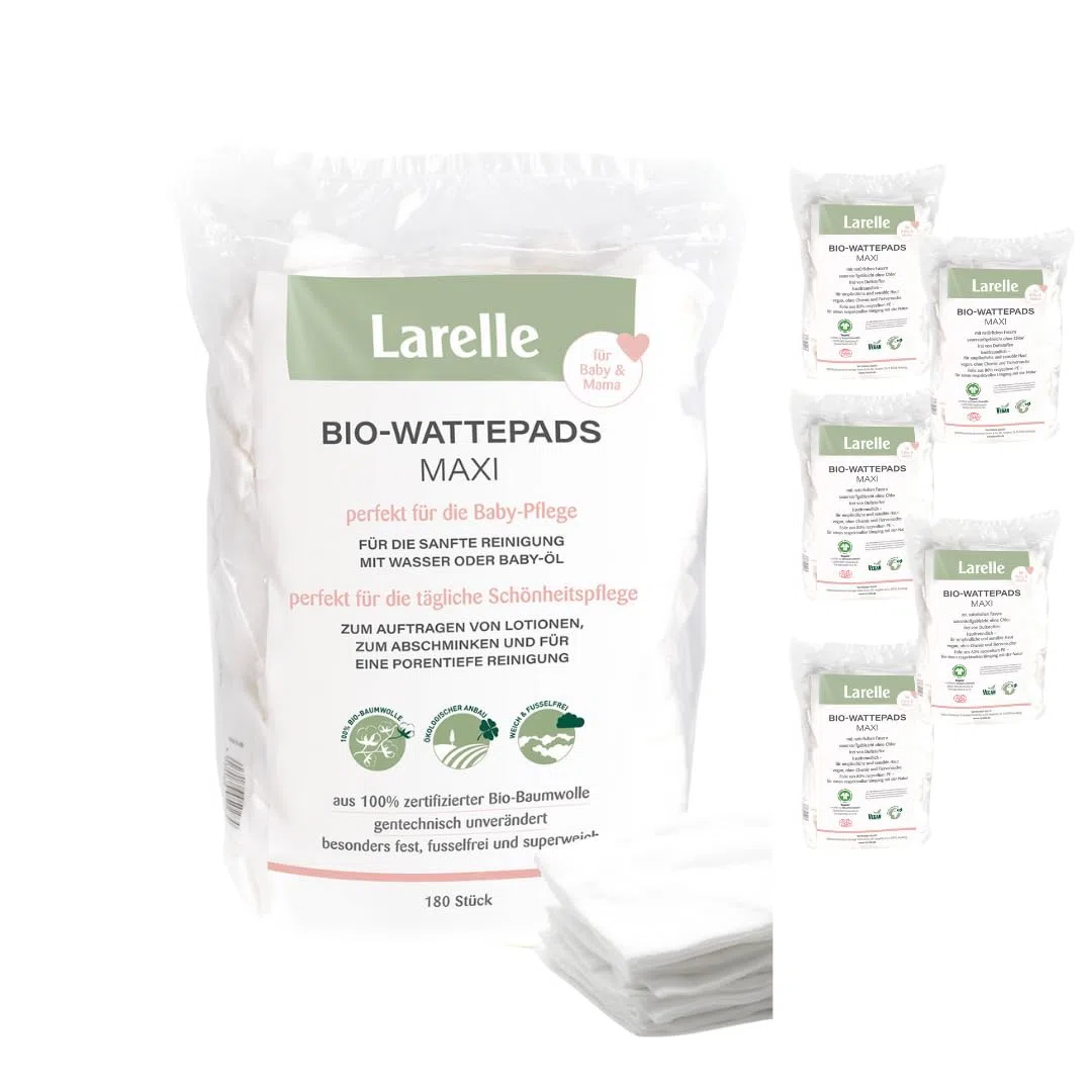 Bio-Wattepads Maxi 1080 Stück für Mama & Baby
