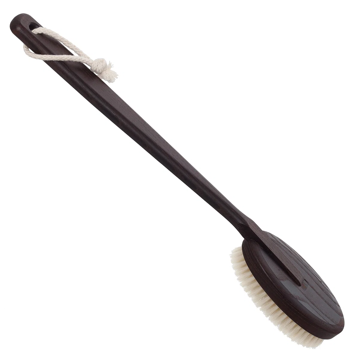 Redecker Rückenbürste, 45cm, Thermo Holz, Braun, Alle Hauttypen, Tiefenreinigung, Sanftes Peeling, Beruhigend, Poren-Behandlung, Reinigung