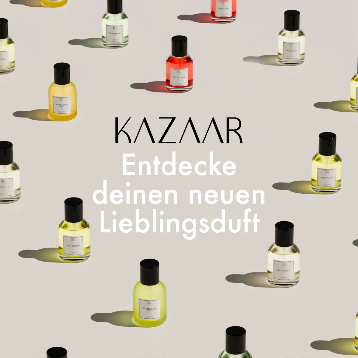 KAZAAR – HERAKLIT – 50ml – Eau de Parfum für Herren – Fruchtig-orientalisch mit Leder, Vanille & Oud – ideal für Abende im Frühling, Herbst & Winter – 20 % Duftöl für lange Haltbarkeit – Swiss Made