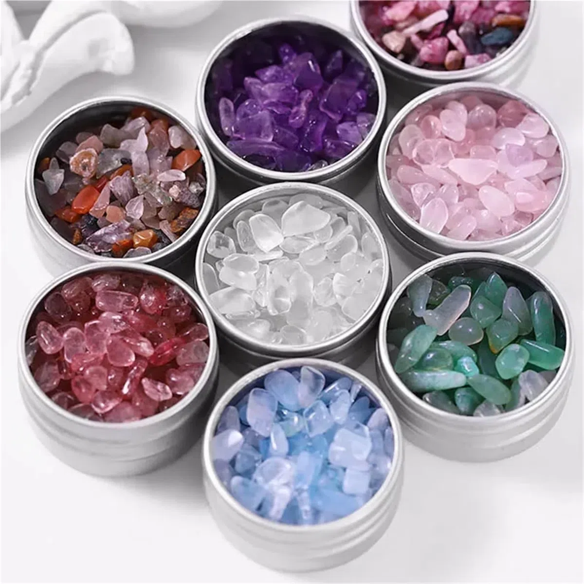 Kleine Dosen mit Deckel, Aluminium-Blechgläser, 38 Stück, 5, 10, 15, 20 Gramm, Leere Kosmetikbehälter, runder Schraubdeckel for die Kerzenherstellung, ml | 10ml