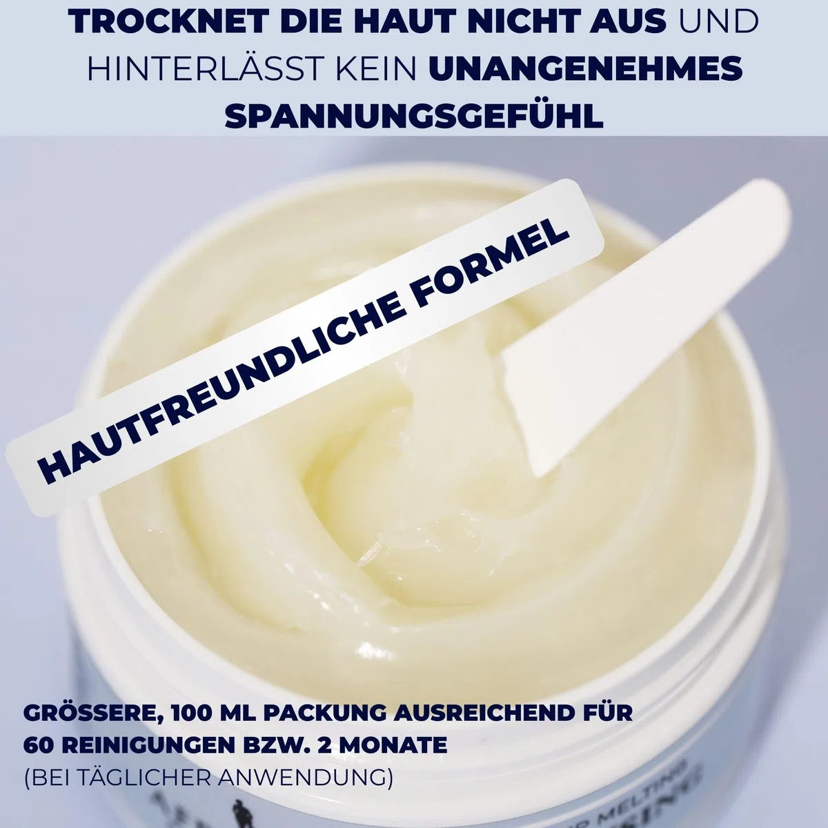 Afrodita Professional Clean Up Cleansing Balm 100 ml, Premium ölbasierter Make-up Entferner & Gesichtsreinigungsbalsam, Waterproof, mit Ceramiden Shea Butter & Kokosöl, für trockene empfindliche Haut