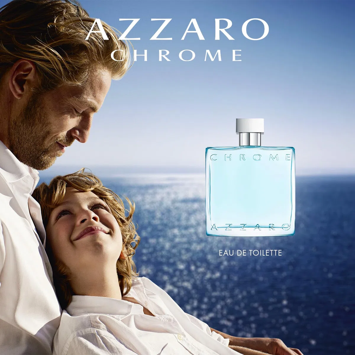 Azzaro Chrome Eau de Toilette, frischer und aquatischer Herrenduft, zitrisch-marines Parfüm mit umhüllender Leichtigkeit, erfrischender Duft für Männer