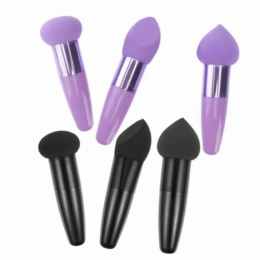 6 Stück-pack Make Up Schwammstifte aus Latex Geschmeidiger Make Up Schwamm in Stiftform Einfach und Praktisch Geeignet für Professionelle Anwendung und Unterwegs