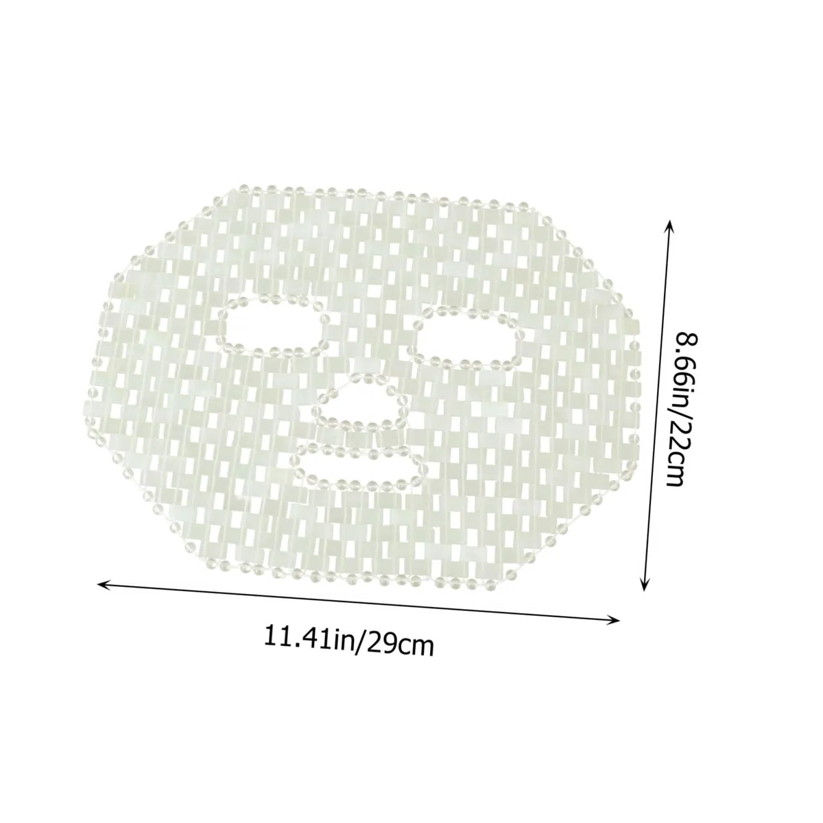 Hohopeti Natürliche Jade Massagemaske für Zuhause zur Linderung von Muskel und Bruxismus Schwellungen Grüne Hautpflege Maske für Entspannende Beauty Anwendungen