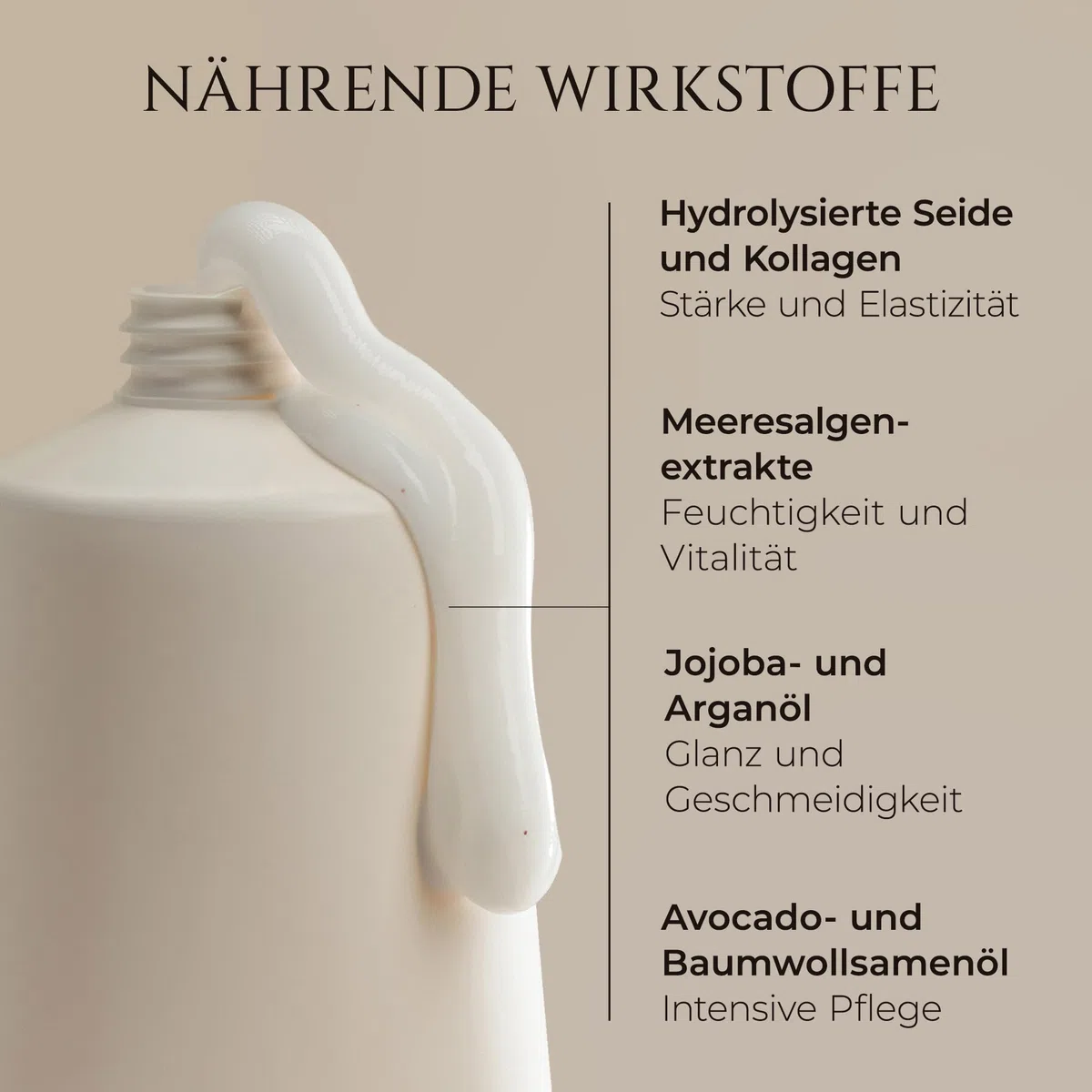 HADAT Deep Repair Hair Treatment – Professionelle Haarmaske für strapaziertes Haar – Intensivpflege mit Kollagen, Seidenproteinen & nährenden Ölen – Tiefenhydration & Farbschutz (500 ml)