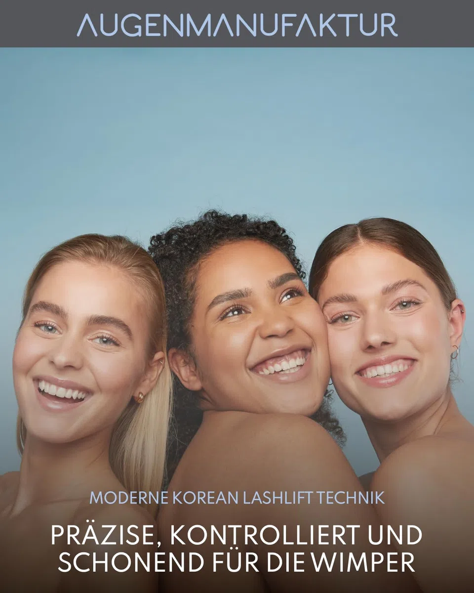 Augenmanufaktur Korean Lash Lifting Set – Wimpernlifting Profi Kit für lange, voluminöse, natürliche Wimpern – Lashlift mit Lotionen, Primer, Double Filler, Fix Balm & Powder