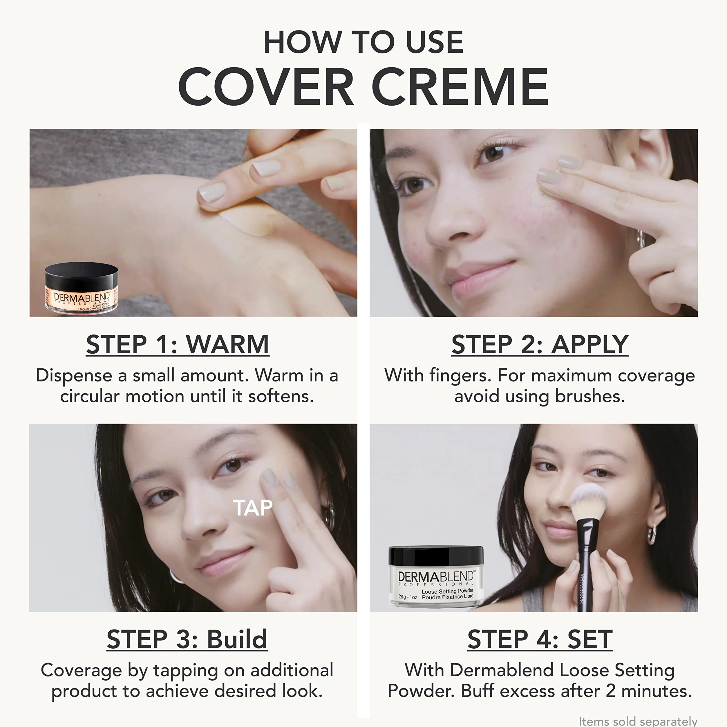Dermablend Professional Cover Creme – Full Coverage, ganztägige Hydrating Cream Foundation – Dermatologen kreiert, parfümfrei, allergiegetestet – Breitspektrum LSF 30 – 20 W Cashew Beige – 28 g