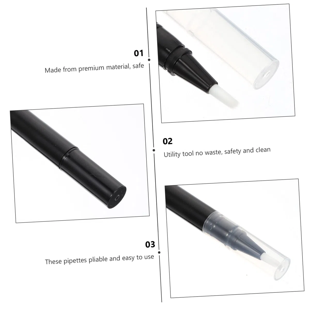 WOONEKY 3sets Make-up-tool Set Leere Lip Make-up Stift Nagel Liefert Kit Für Frauen Nagel Zubehör 10 Stücke * 3