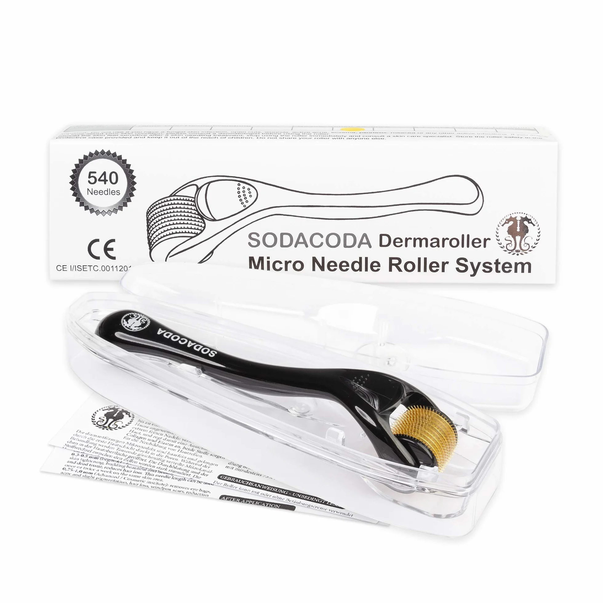 SODACODA Dermaroller Needling Haut Roller 1,00 mm