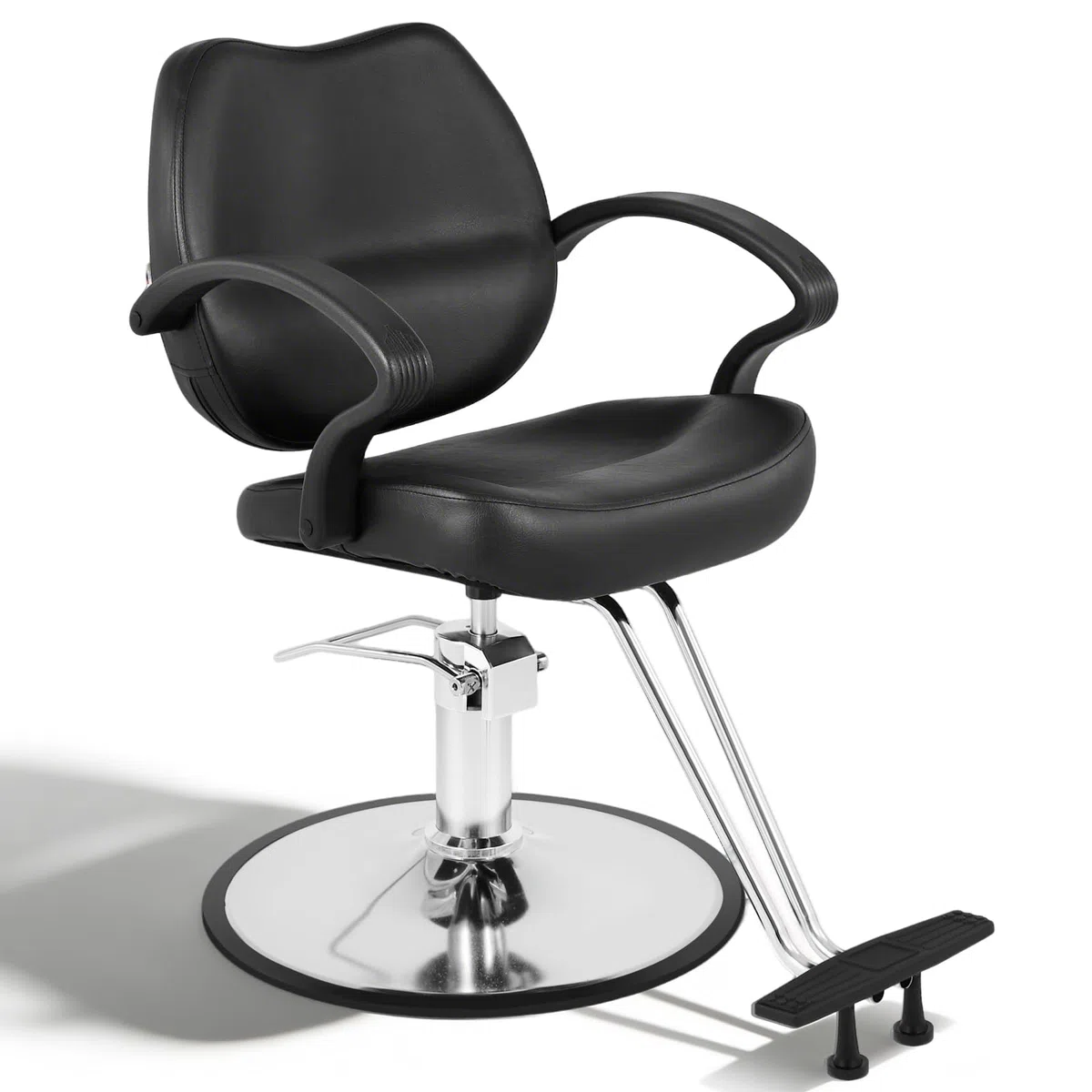 Artist Hand Friseurstuhl Hydraulischer Barberstuhl 360° Drehbar Höhenverstellbar Fußstütze Salon Barbershop