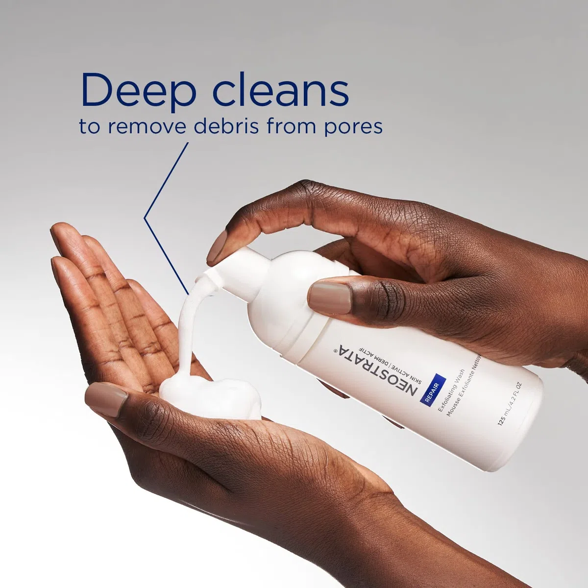 NEOSTRATA Peeling Wash Revitalizing Foaming Gesichtsreiniger mit Polyhydroxysäure für alle Hauttypen, seifenfrei, parfümfrei, 125 ml (1 Stück)