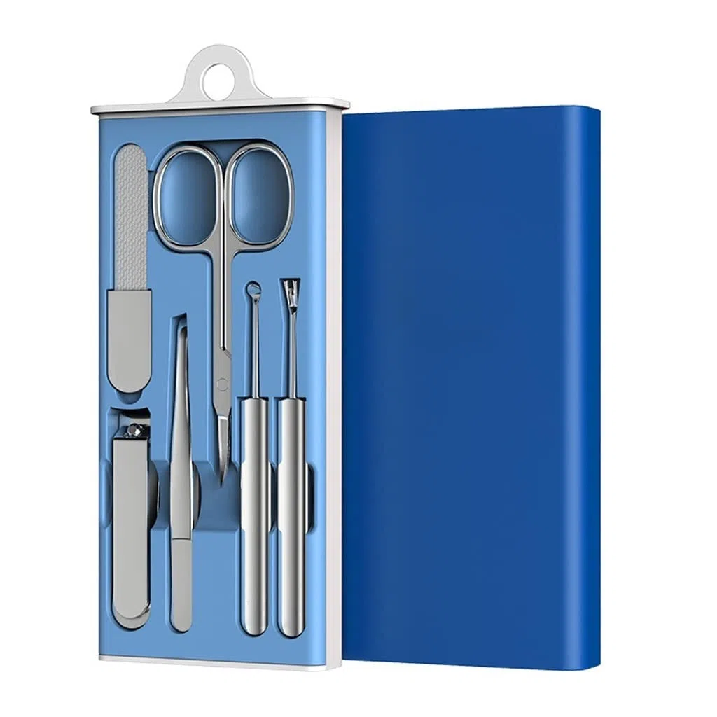 Nagelknipser-Set Damen männer Edelstahl maniküre Clipper 6 stücke grün blau hell blau rot Nagelknipser-Kit(C)