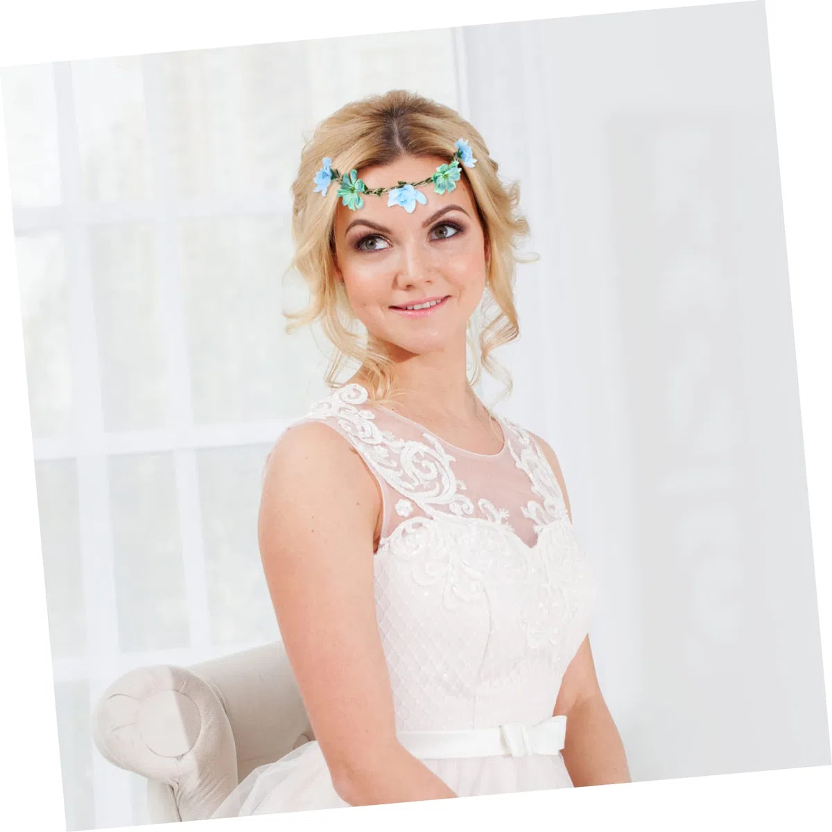 18stücke Teiliges Braut Blumenkranz Haarschmuck Für Hochzeiten Fotografie Und Festivals Elastisches Leichtes Design Mit Lebensechten Farben Und Hautfreundlichen Materialien
