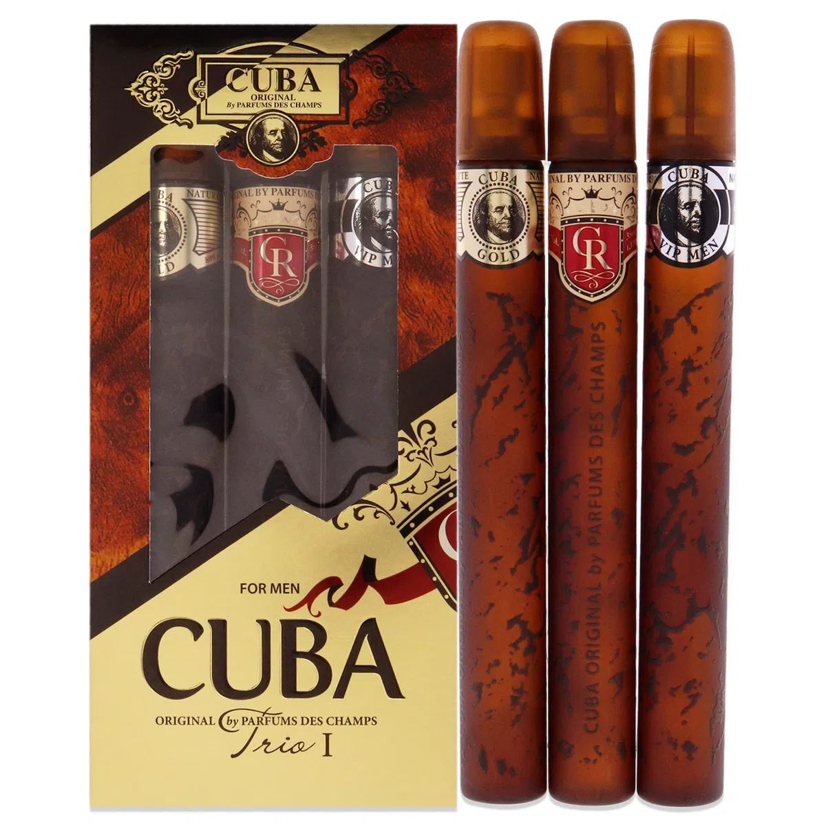 Cuba Cuba Trio 1 Men 3 Pc Gift Set 1.17oz EDT