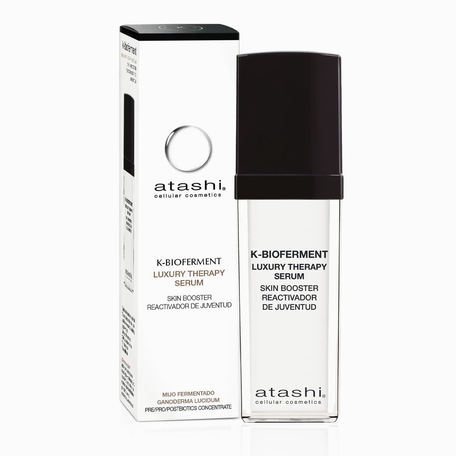 Atashi K-Bioferment | Therapy Luxury Serum Skin Booster | Anti-Ageing Revitalisierendes Regenerierendes Gesichtsserum | Empfindliche und gestresste Haut | 30ml