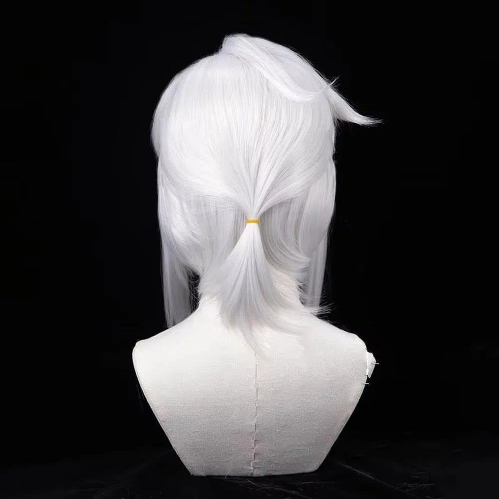 Haarpflege Weiße Kurze Glatte Haarperücke Für Party Cosplay Perücken