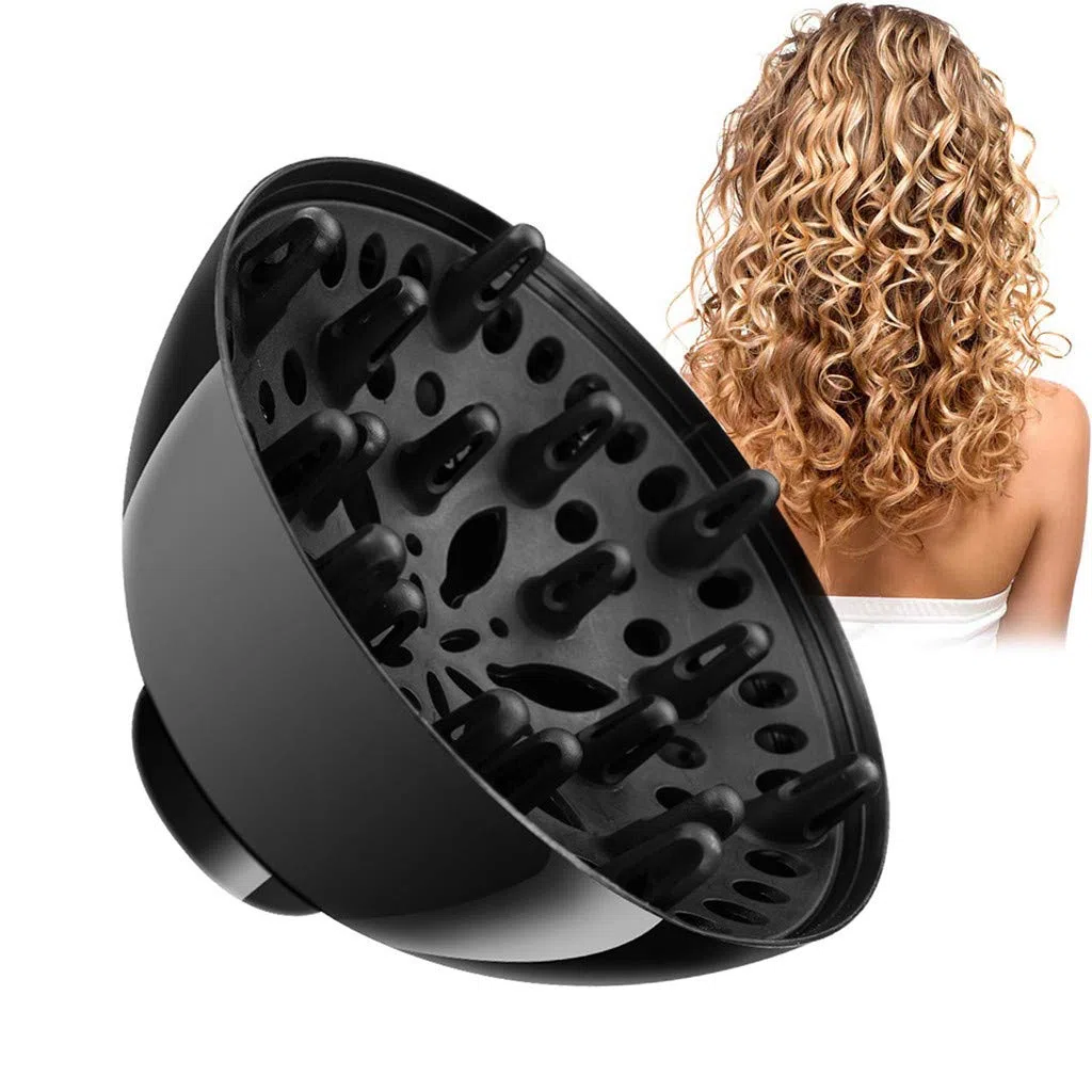 Universal Haardiffusor Haartrockner Diffusor Aufsatz, Professioneller Föhn Diffusor Für Lockiges Oder Welliges Haarstyling, Locken Haardiffusordüse Haartrockneraufsatz (1PC)
