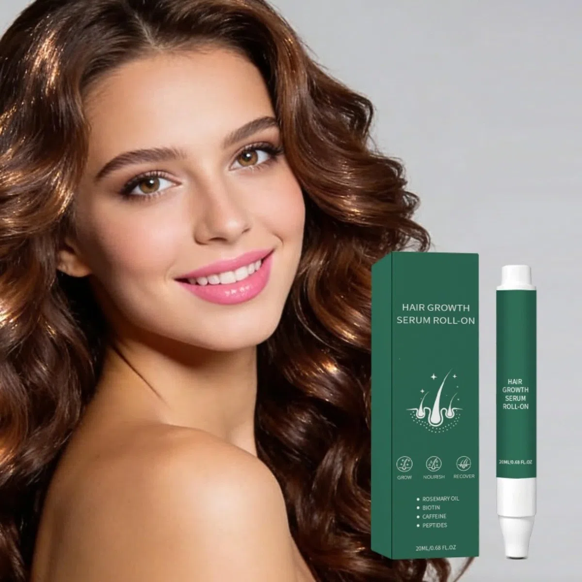 Haarwachstumsserum Roll-On 20 ml – fördert das Wachstum & repariert die Haare – beruhigende Scalp-Pflege für feines / geschwächtes Haar