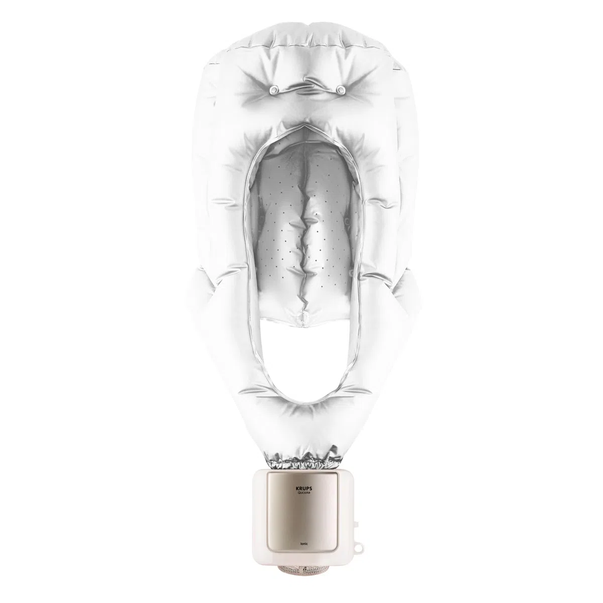 Krups Trockenhaube, 2 Temperaturstufen, Kaltluft-Funktion, Für voluminöses Haar, Langes Kabel, Aufbewahrungstasche, 600 Watt, Weiß, CF6000N1