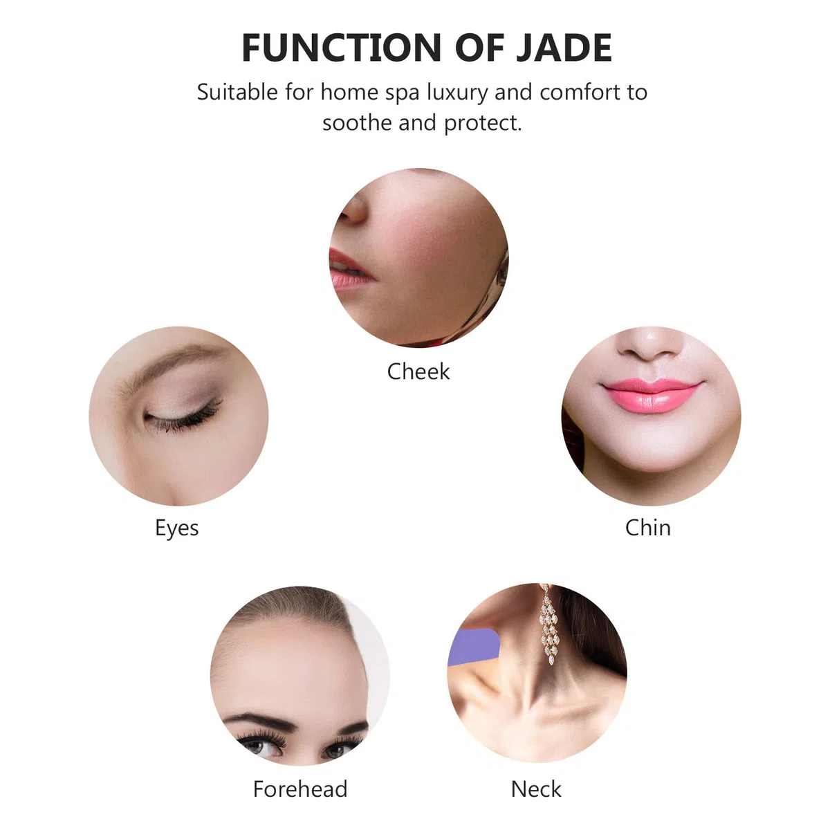 Gesichtsmaske und Lindert Muskelschwellungen Beruhigende Grüne Jade zur Hautpflege und Gesichtsmassage Trockene Müde Augen für Büro und Erste Hilfe