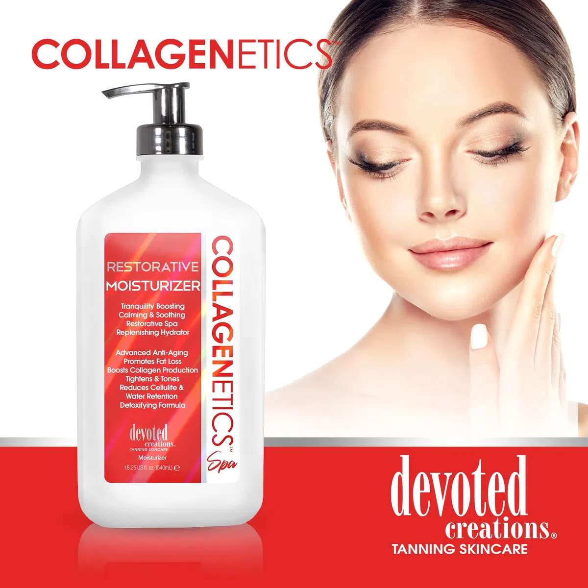 Devoted Creations Collagenetics Spa Restorative Feuchtigkeitscreme, 517 ml