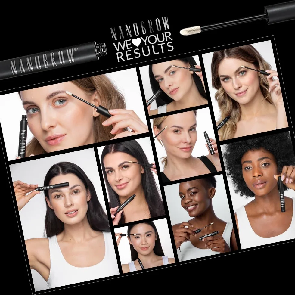 Augenbrauenserum Nanobrow Eyebrow Serum 5ml - Beschleunigung des Augenbrauenwachstums, dichte und starke Augenbrauen