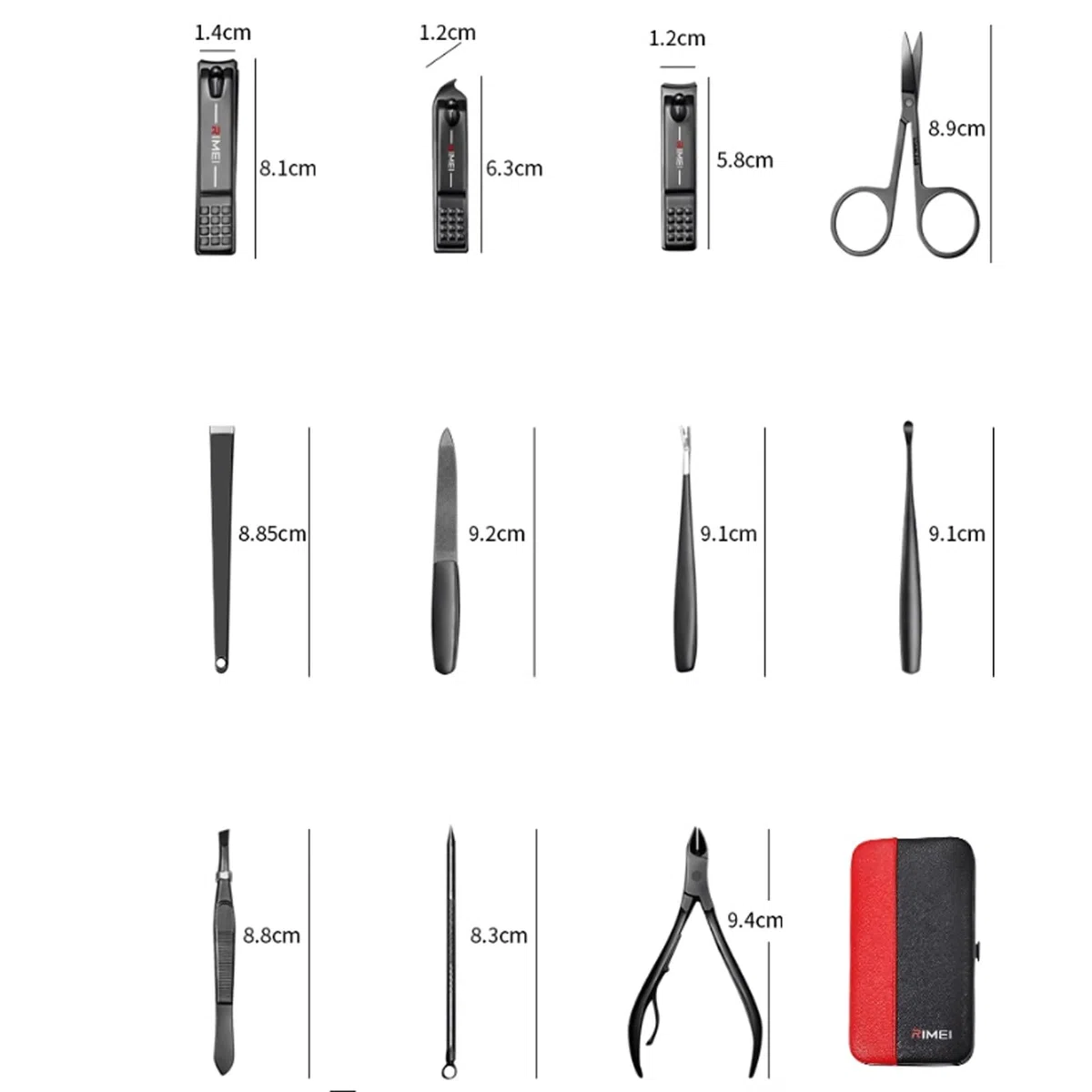 11-teiliges Nagelknipser-Set, große Nagelknipser, Nagelschere