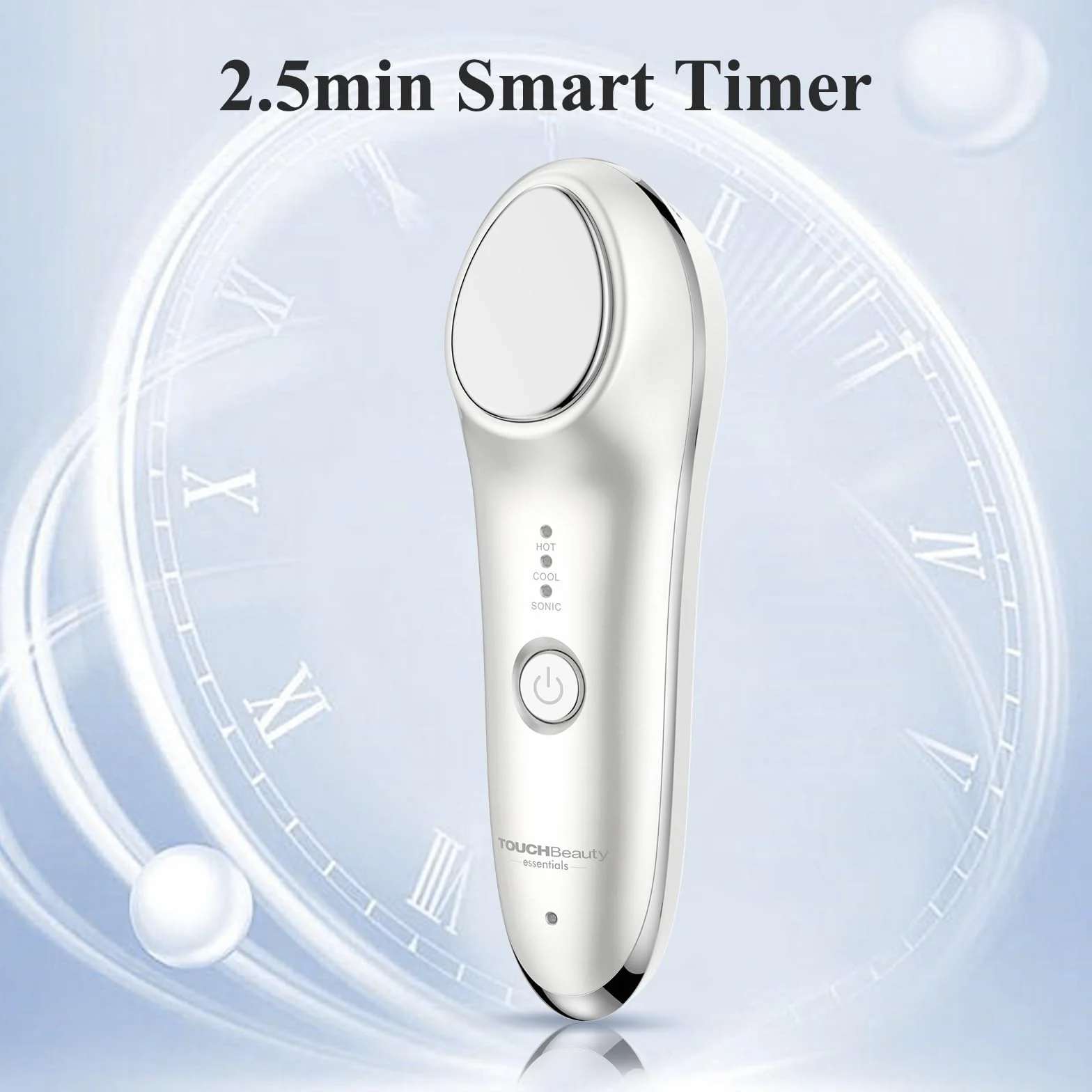 TOUCHBeauty Kalt & Heiß Gesichtsmassagegerät Elektrisch, 6°C & 42°C Vibration Face Massager für Lymphdrainage