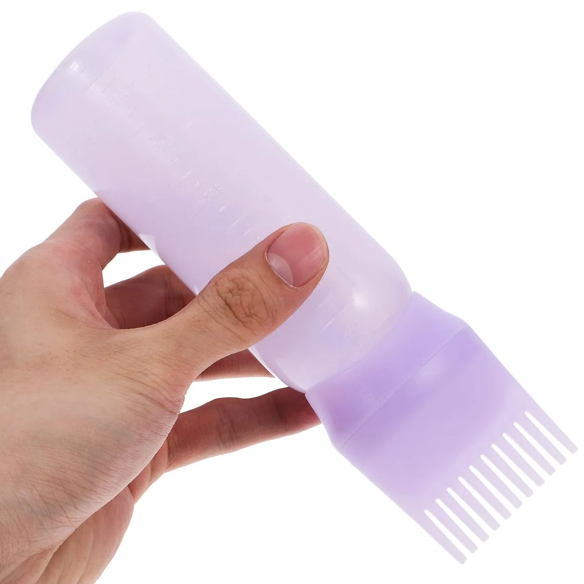 3 Stück Haarfärbeflasche mit Applikatorkamm Graduierte Messanzeige Gleichmäßige Farbabgabe Praktische Anwendung für Haarfärbung Professionelle Wurzelhaarfarbe Vielseitig