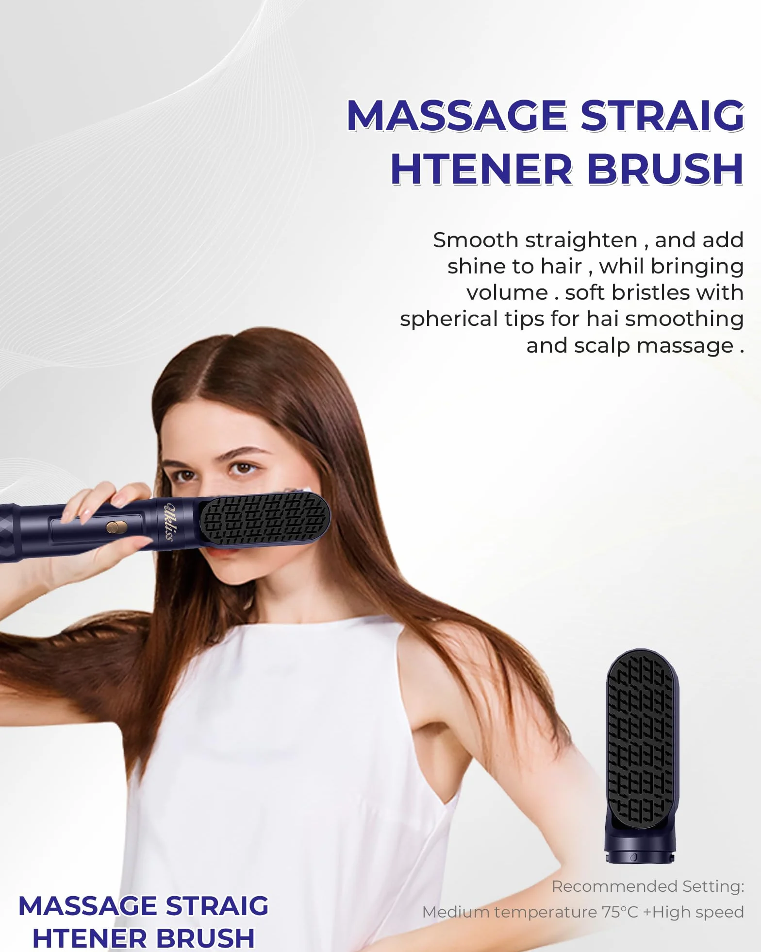 UKLISS Hair Styler 6 in 1, Haartrockner & Haarstyler Set mit Automatisch Wrap Lockenbürste, Thermal brush, Rundbürstenföhn, Warmluftbürste, Hair Dryer, Gesckenke für Frauen Haar Styling