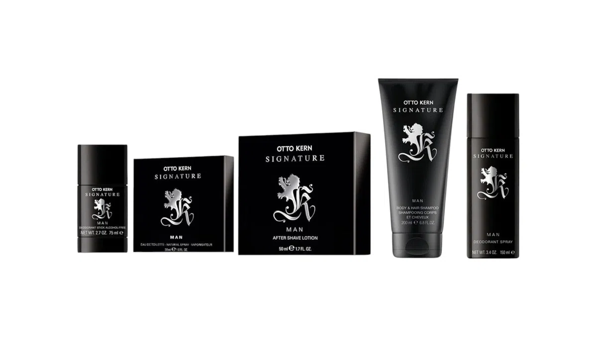 Otto Kern SIGNATURE MAN 5 tlg. XXL Duft & Pflegeset mit Hair & Body Shampoo, Deodorant Spray, Eau de Toilette Spray, After Shave Lotion und Deodorant Stick