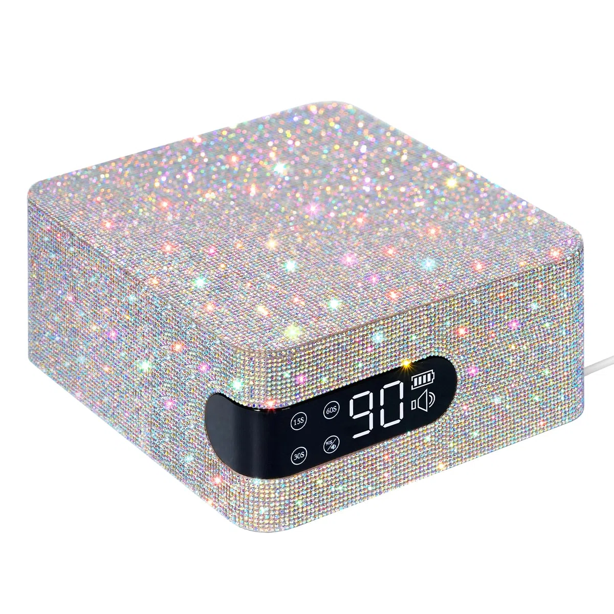 UV LED Nagellampe Professionelle 96w Gellampe für Gel-Polisch 3 Timern | CHRISTINE SHELLY Härtungsalternator mit automatischem Sensor und LCD-Anzeige für Zuhause und Nagelstudio Salon