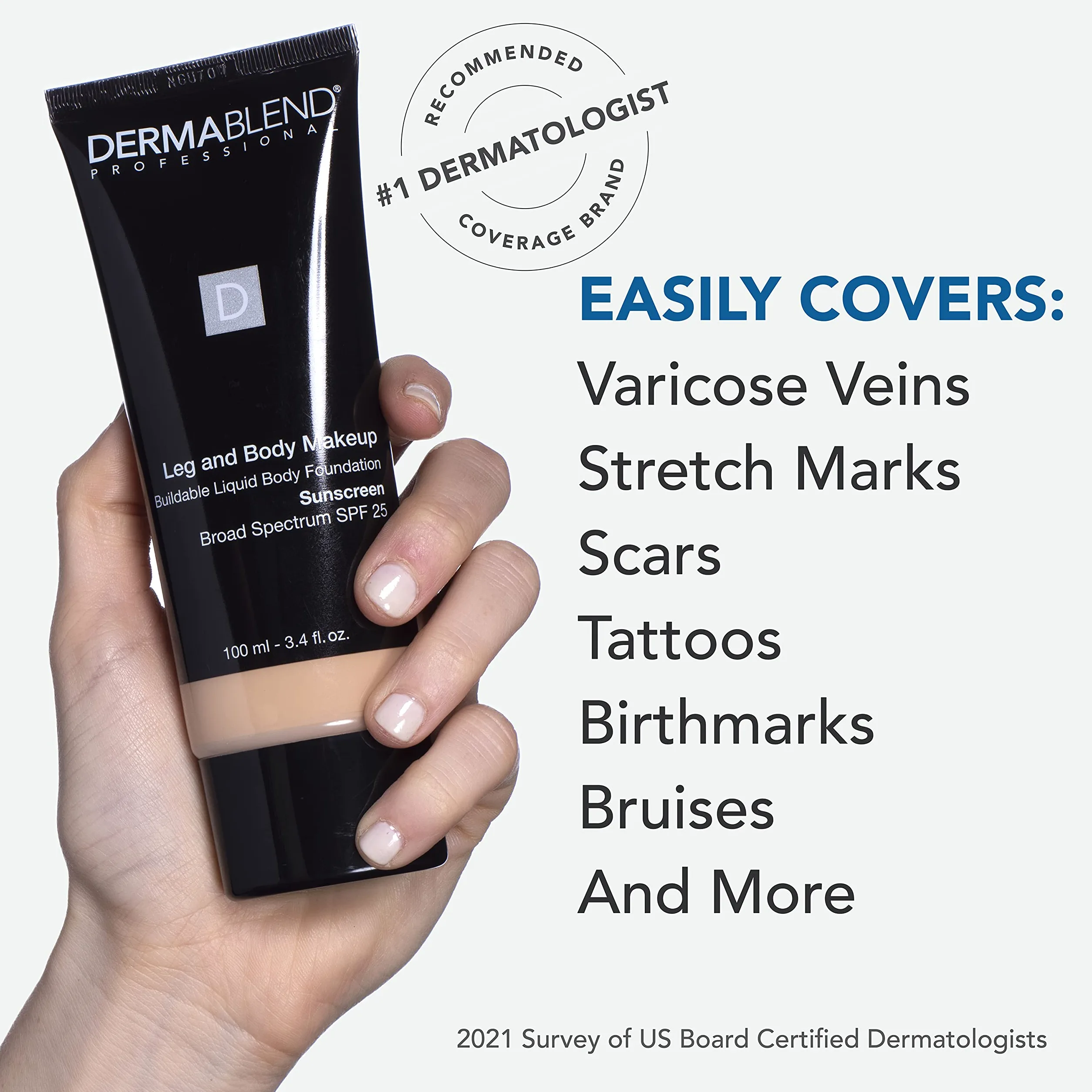 Dermablend Leg and Body Makeup, 70W Deep Golden