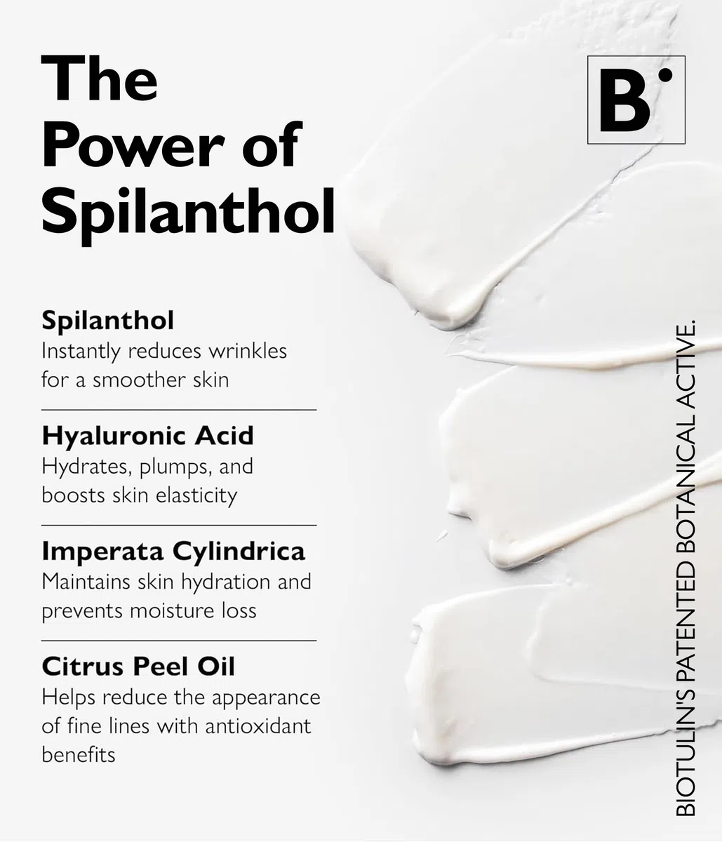 Biotulin - Rich Cream 50ml - Anti-Falten Feuchtigkeitscreme mit Spilanthol und Hyaluronsäure - Aufgepolsterte und intensiv genährte Haut für 24 Stunden