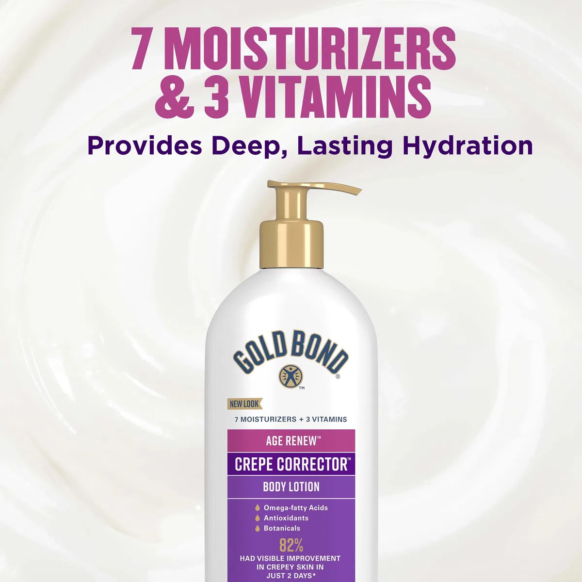 Gold Bond Age Renew Crepe Corrector Body Lotion, Replenishing & Smoothing Formula, 14 oz.