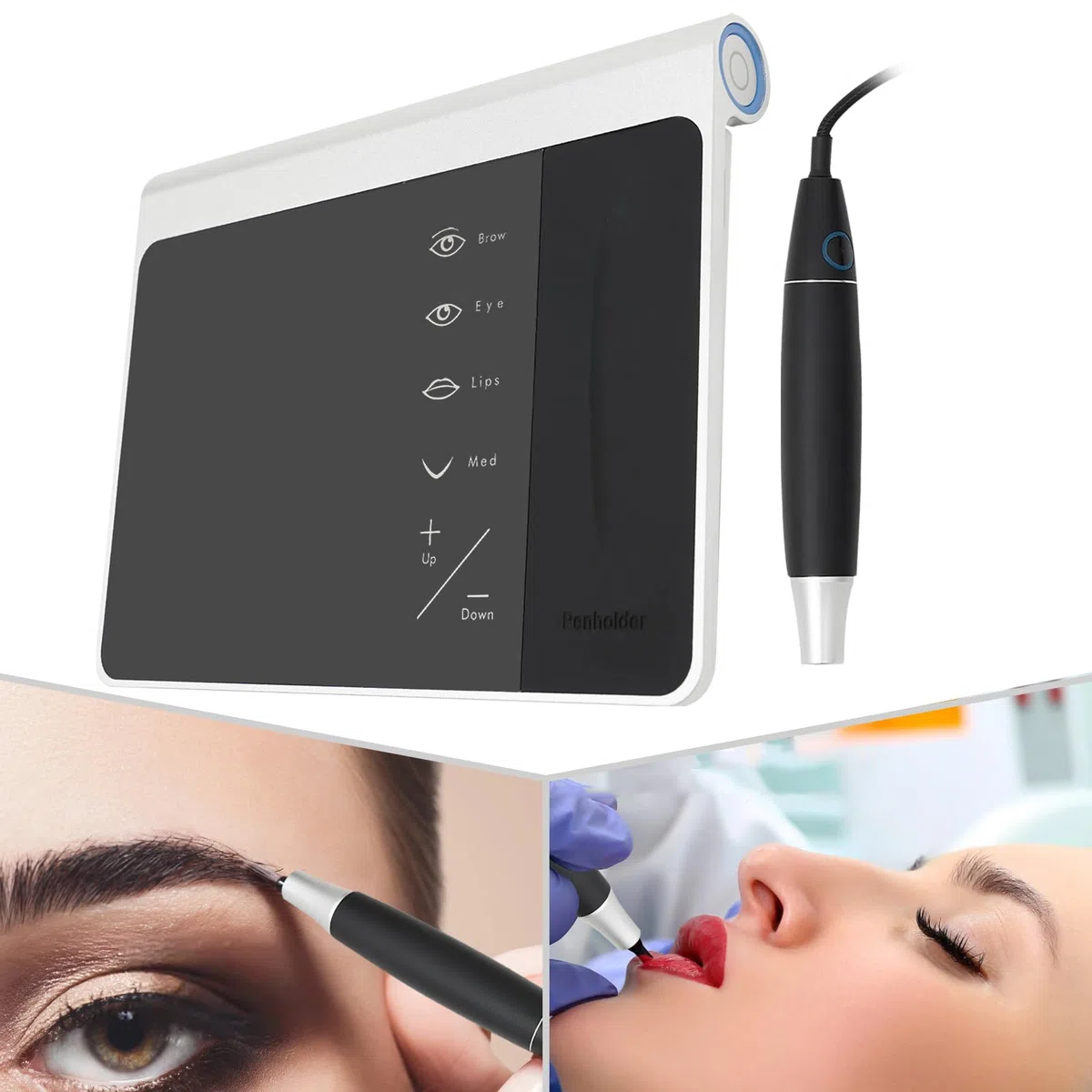 Kosmetische Maschine für Augenbrauen/Augen/Lippen, Augenbrauen-Zeichenmaschine für Semi Permanentes Make Up,Gerät, Touchscreen Bedienfeld
