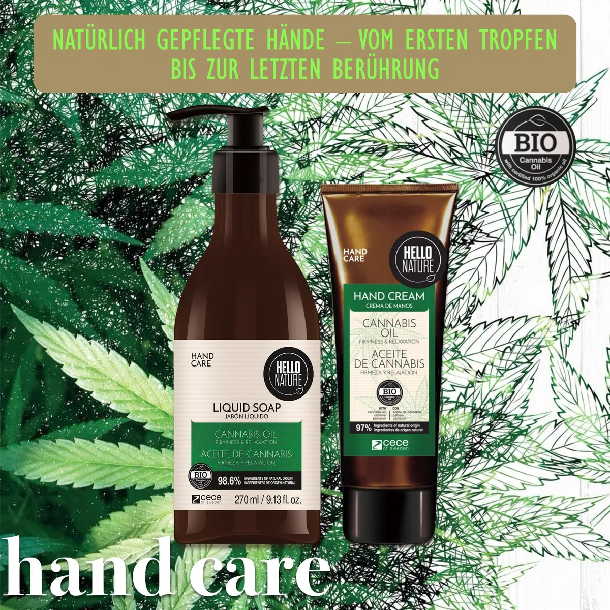 P-Beauty Körperpflege Set Damen 12-teilig mit Bio Hanfsamenöl für Haut & Haare - Duschgel, Bodylotion, Haarmaske, Shampoo, Handcreme & mehr - vegan & ohne Silikone - Geschenk Frau - Geschenkidee Damen
