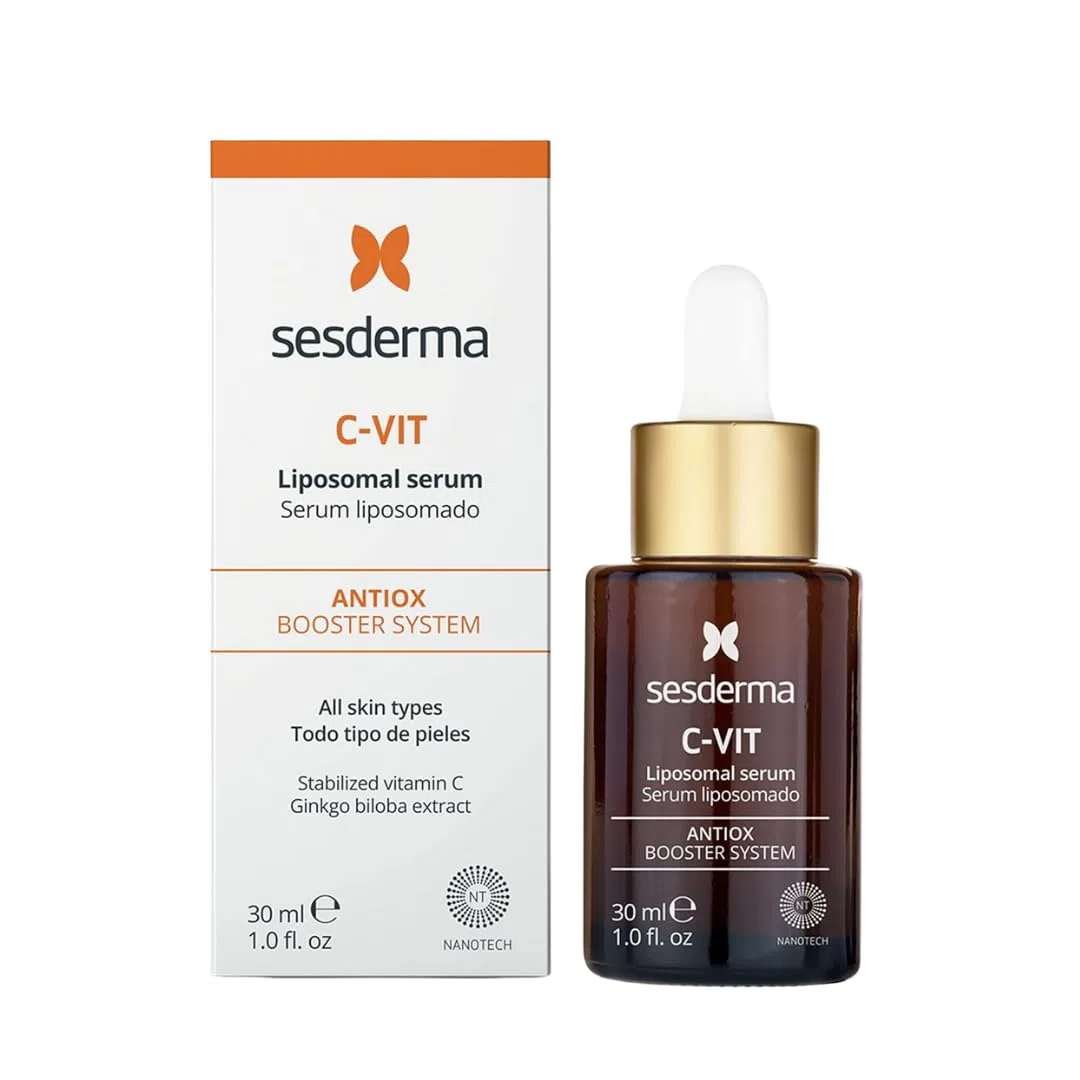 SESDERMA C-VIT Liposomales Serum 30 ml Mit Vitamin C Für Das Gesicht | Antioxidative Pflege für einen strahlenden, ebenmäßigen Teint