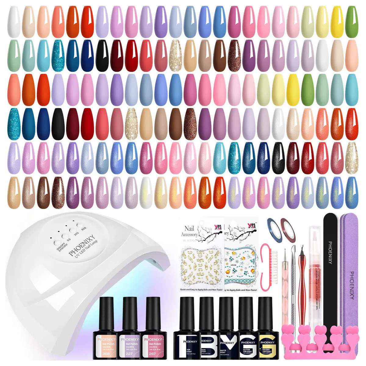 Phoenixy 45+5 Stk. U V Nagellack Set - ST9OO9