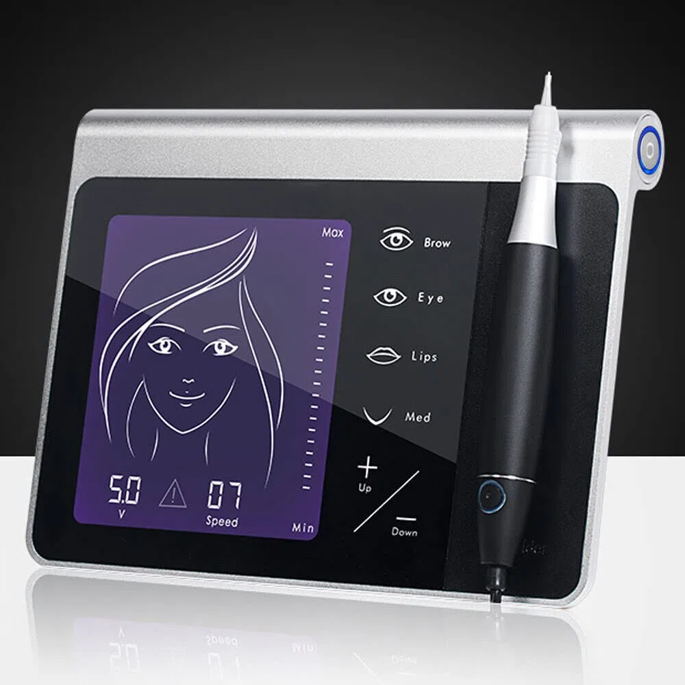 Tattoo Maschine, Profi Permanent Make up Maschine Tätowiermaschine Multifunktionale Tattoo Pen Maschine Kit Lippenaugenbraue Microblading Schönheitsgerät