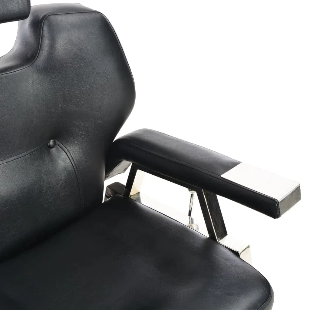 vidaXL Friseurstuhl Salon Stuhl Barbierstuhl Schwarz 72x68x98 cm Kunstleder